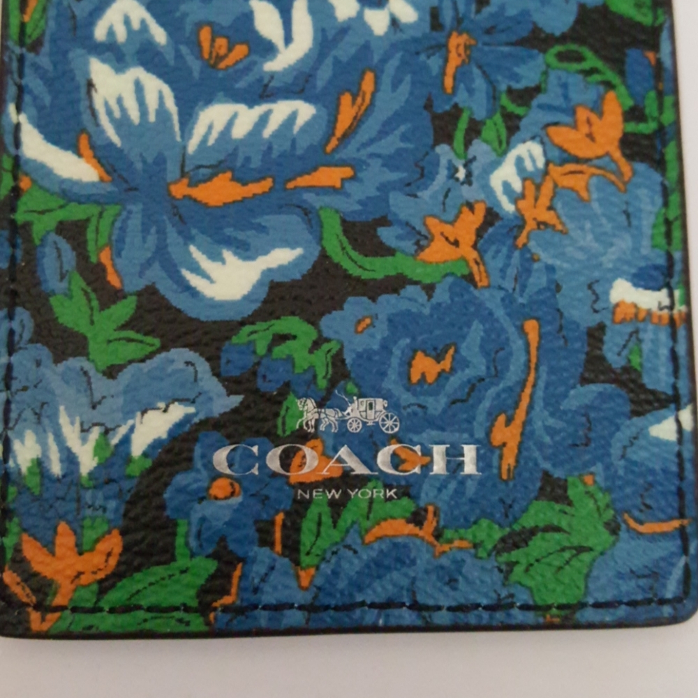 Coach Floral Card Holder Lanyard - Picture 5 of 7